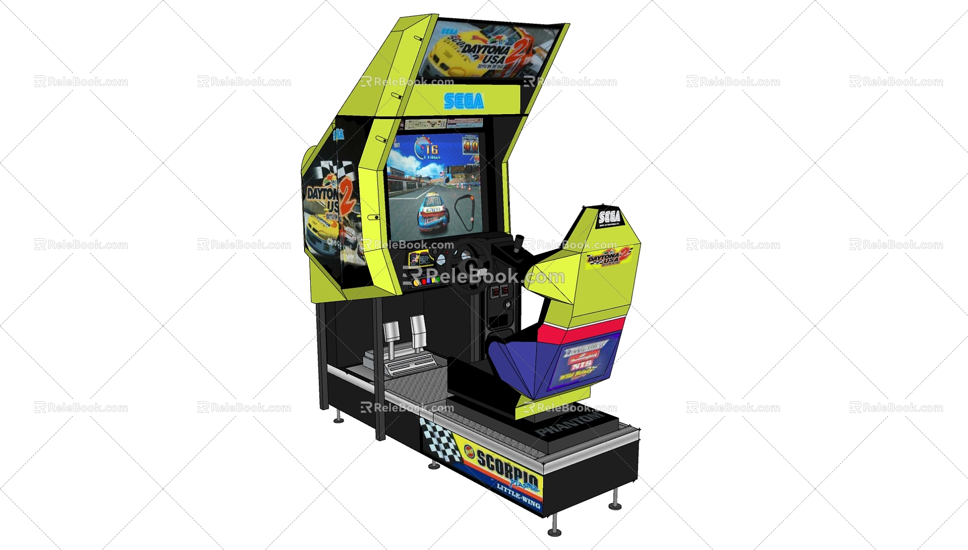 Game machine 3d model