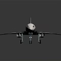 Modern Passenger Jet Model With Aerodynamic Wing Design White Blue Color And Streamlined Windows