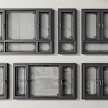 Window Broken Bridge Aluminum Alloy Window Casement Window Retro Window Floor-to-Ceiling Window Sliding Window 3d model