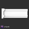 White Decorative Molding With Layered Smooth Surface For Interior Architectural Design