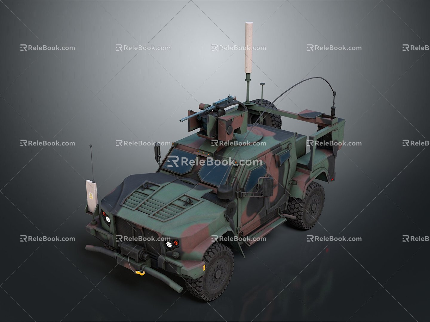 Bulletproof Car Armed Jeep Armed Car Armed Bulletproof Car Military Jeep Off-road Jeep Humvee 3d model