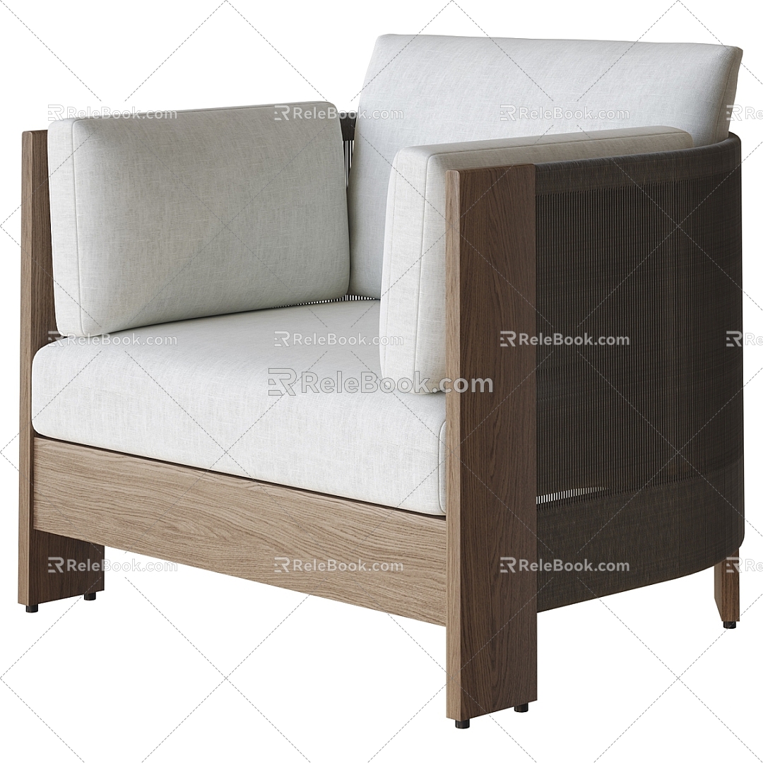 Single sofa 3d model