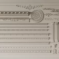 Various Gypsum Cornice Designs With Decorative Panels And Column Elements