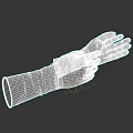 Operating Room Blue Sterile Surgical Gloves for Medical Procedures