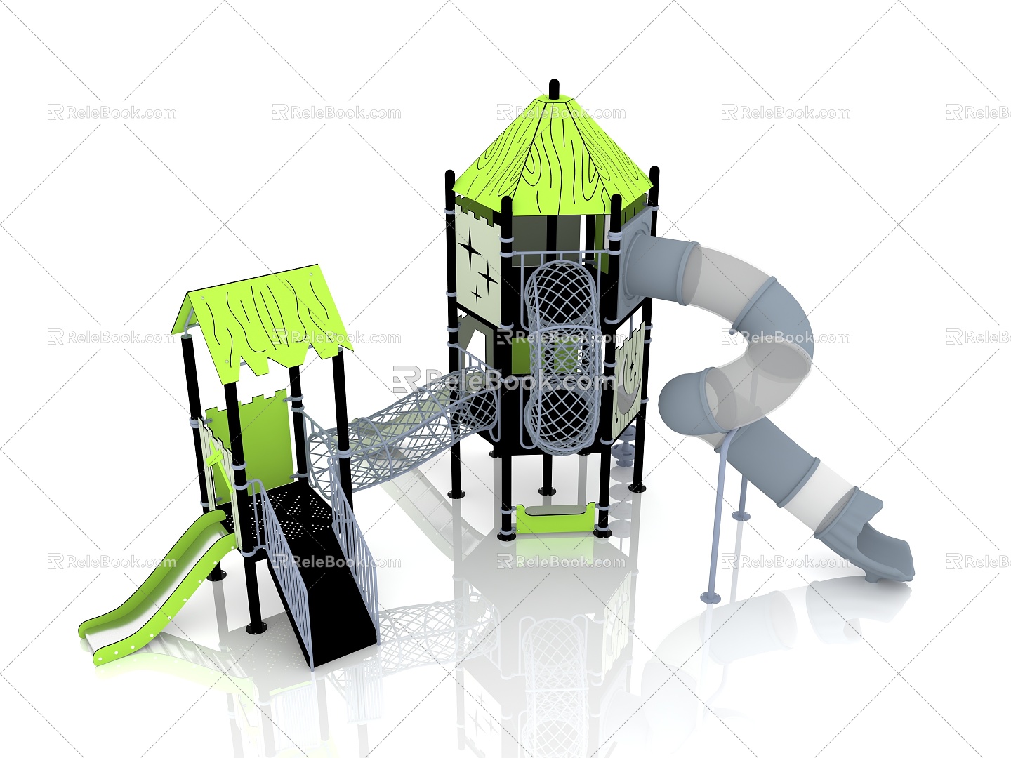 Slide Children's Slide Amusement Equipment Outdoor Slide Children's Combined Slide Outdoor Little Doctor Children's Amusement Equipment 3d model