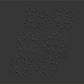 3D Molecular Structure Model With Hexagonal Atomic Lattice And Carbon Atoms