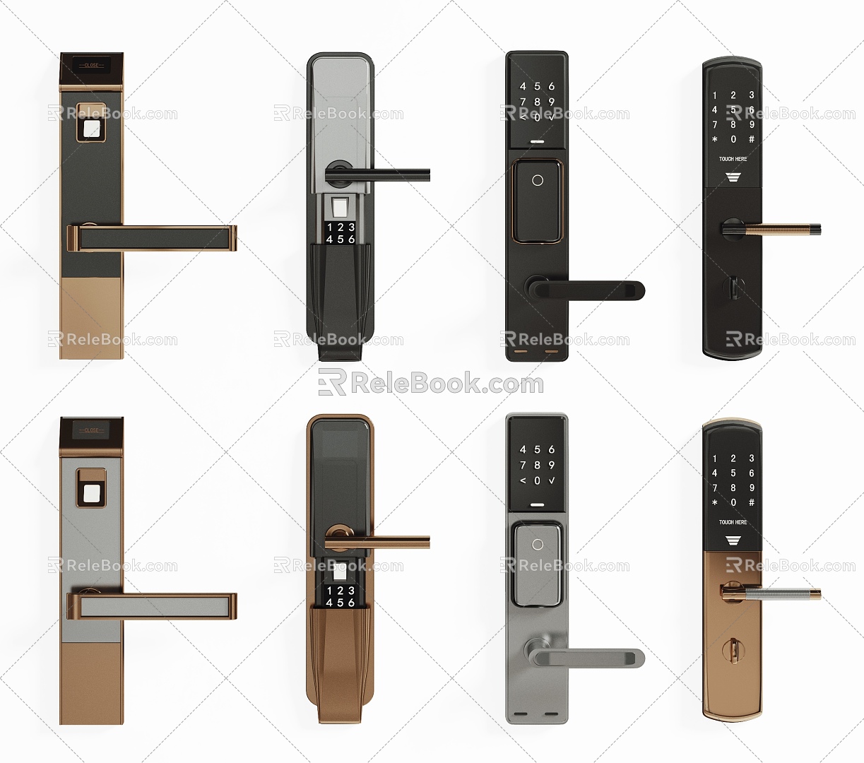 Door handle door lock electronic lock smart door lock combination model