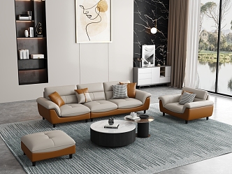 Modern Sofa Coffee Table Combination Sofa Coffee Table 3d model