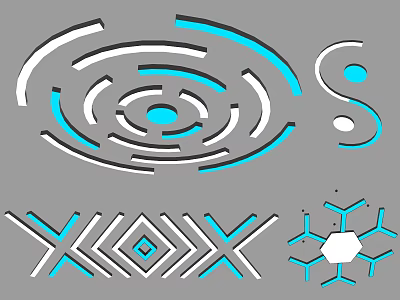 Modern chandelier ceiling creative chandelier 3d model