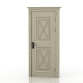 European-style interior door solid wood door 3d model