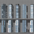 Modern Elevator Design Styles With Glass Walls And Metal Frames For Building Exteriors