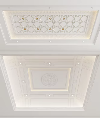 European-style ceiling 3d model