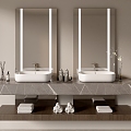 Modern Bathroom Cabinet Bathroom Basin Bathroom Ornaments 3d model