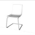 Transparent Outdoor Chair With Metal Frame Modern Minimalist Design For Patio Garden
