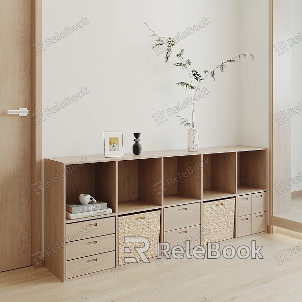 Modern Storage Cabinet Low Cabinet model