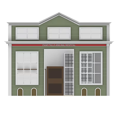 Modern Pet Shop 3d model Modern Pet Shop 3d model