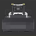 Modern Heavy Duty Tracked Bulldozer With Front Blade And Operator Cab 3d model