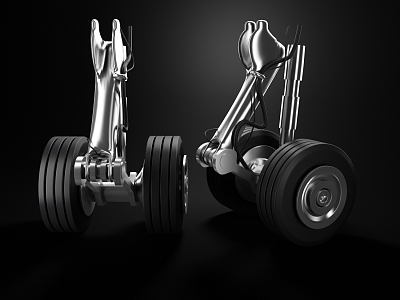 modern tire landing gear model