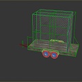 Cage Cage Underground Cage Birdcage Iron Cage Large Iron Cage Animal Cage Wooden Cage Container 3d model