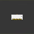 White Industrial Transport Vehicle With Large Wheels Roof Grilles Orange Stripes And Yellow Lights