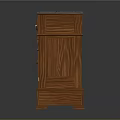 Classic Wooden Console Side Cabinet With Drawer Door And Elegant Base Design