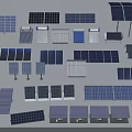 Different Types and Sizes of Solar Panels with Mounting Brackets for Daily Electrical Appliances