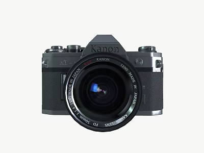 Kanon Digital Camera With SAMURAI 28mm F22 Lens And Sky Feature 3d model