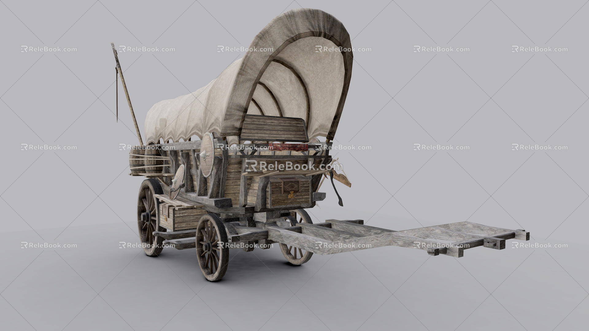 Chinese carriage 3d model