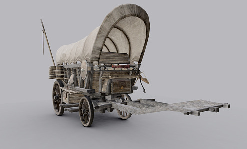 Chinese carriage 3d model