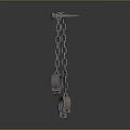 Durable Stainless Steel Handcuffs and Chain Hardware Tools for Security Use