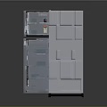 Samsung Silver Desktop Computer Tower With Dual Panel And Control Interface Design