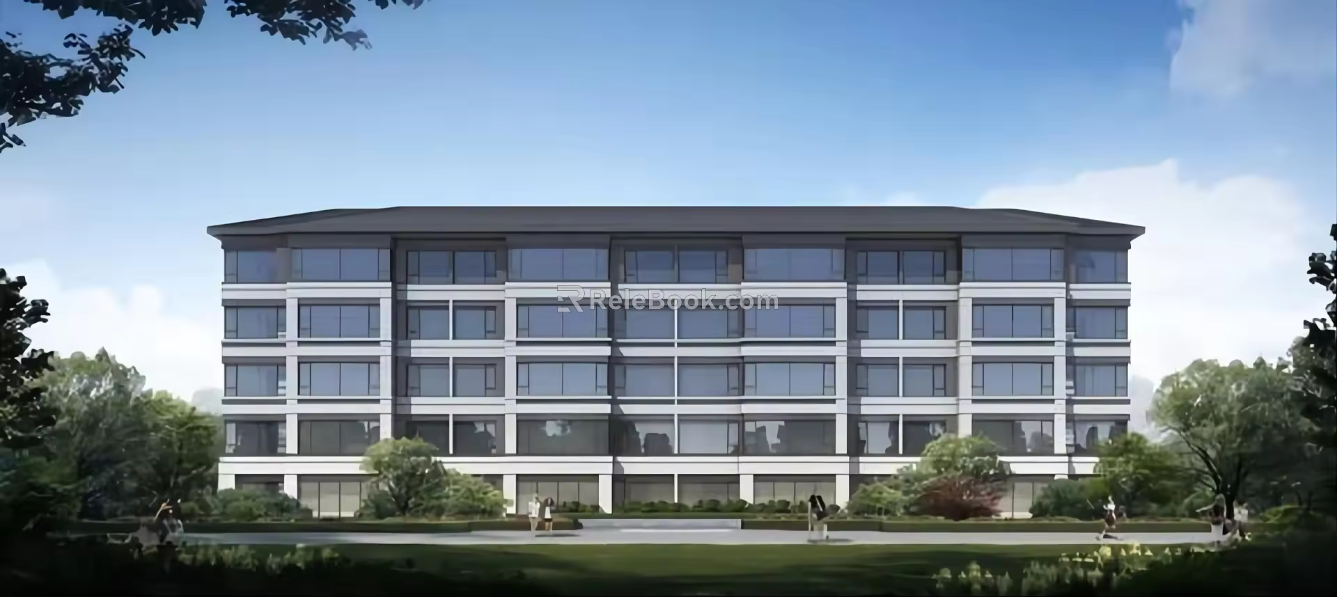New Chinese-style Residential Building Multi-storey Residence 3d model