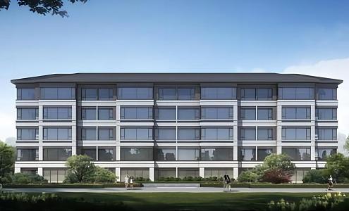 New Chinese-style Residential Building Multi-storey Residence 3d model