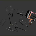 Monitor monitoring head security monitoring surveillance camera security camera remote monitoring 3d model