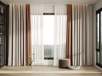 Curtain Window Screen model