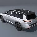 Silver Modern Jeep SUV Exterior Design With Signature Grille And Alloy Wheels