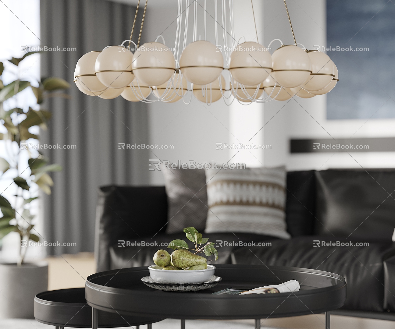 Pendant lamp Spherical lamp Art lamp 3d model