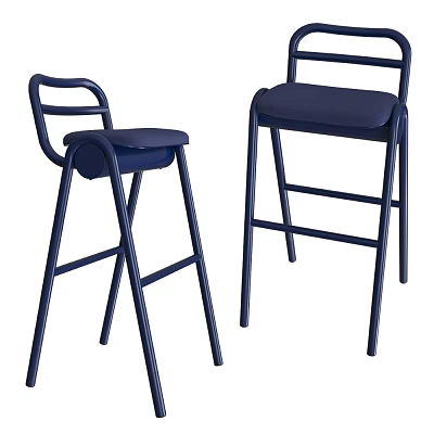Zum Modern Navy Casual Highchair 18 3d model