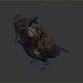 Artistic Rusted Metal Owl Sculpture With Detailed Feather And Lifelike Pose