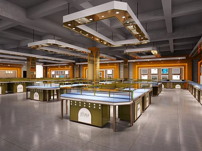 Modern Jewelry Store Jewelry Mall 3d model