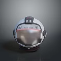 Sci-Fi Helmet Alien Helmet-Helmet High Tech Helmet Game Helmet 3d model