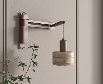 Antique wall lamp retro wall lamp rocker wall lamp bedside wall lamp 3d model