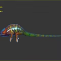 Lizard Anime Lizard Chameleon Cartoon Lizard Reptile Cold Blooded Animal Reptile Class 3d model