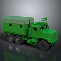 Highly Detailed Green Military Armored Tank Model With Rotating Turret And Tracks