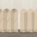 Silent Screen Rattan Screen 3d model