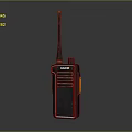 Kirisun Walkie Talkie with Antenna Black Body and Red Button Communication Tool
