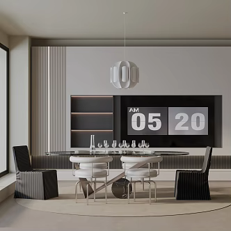 Modern table combination 3d model