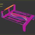 Modern Blue White And Orange Equipment With Streamlined Frame And Support Rails
