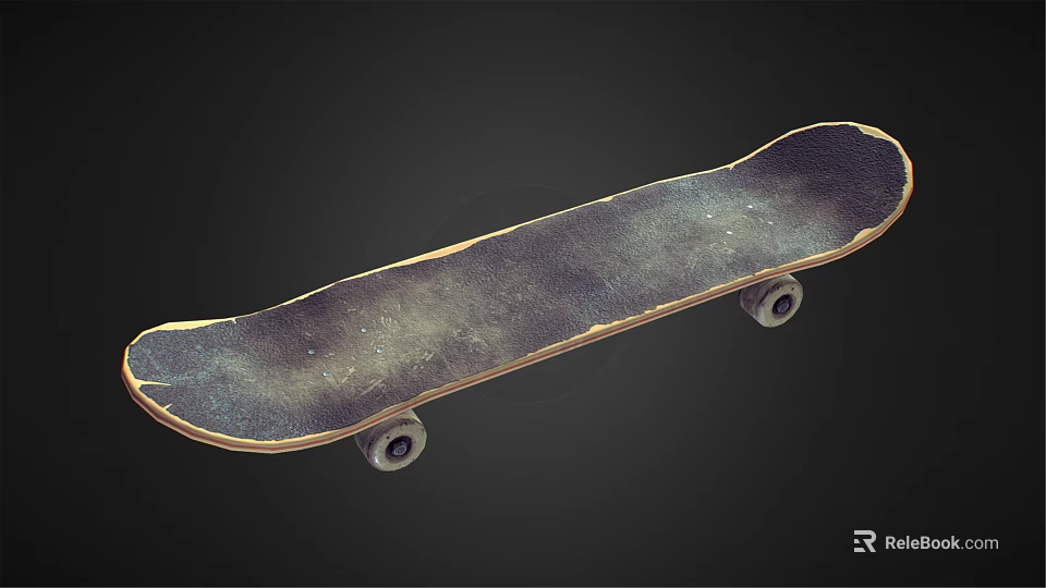 High Quality Skateboard With Wooden Deck And Wheels For Sports Equipment 3d model 