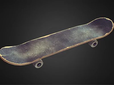 High Quality Skateboard With Wooden Deck And Wheels For Sports Equipment 3d model